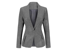 2026 chaqueta de Traje Clássica para Mulher com Cintura Slim e Babado na Parte Inferior com um Botão