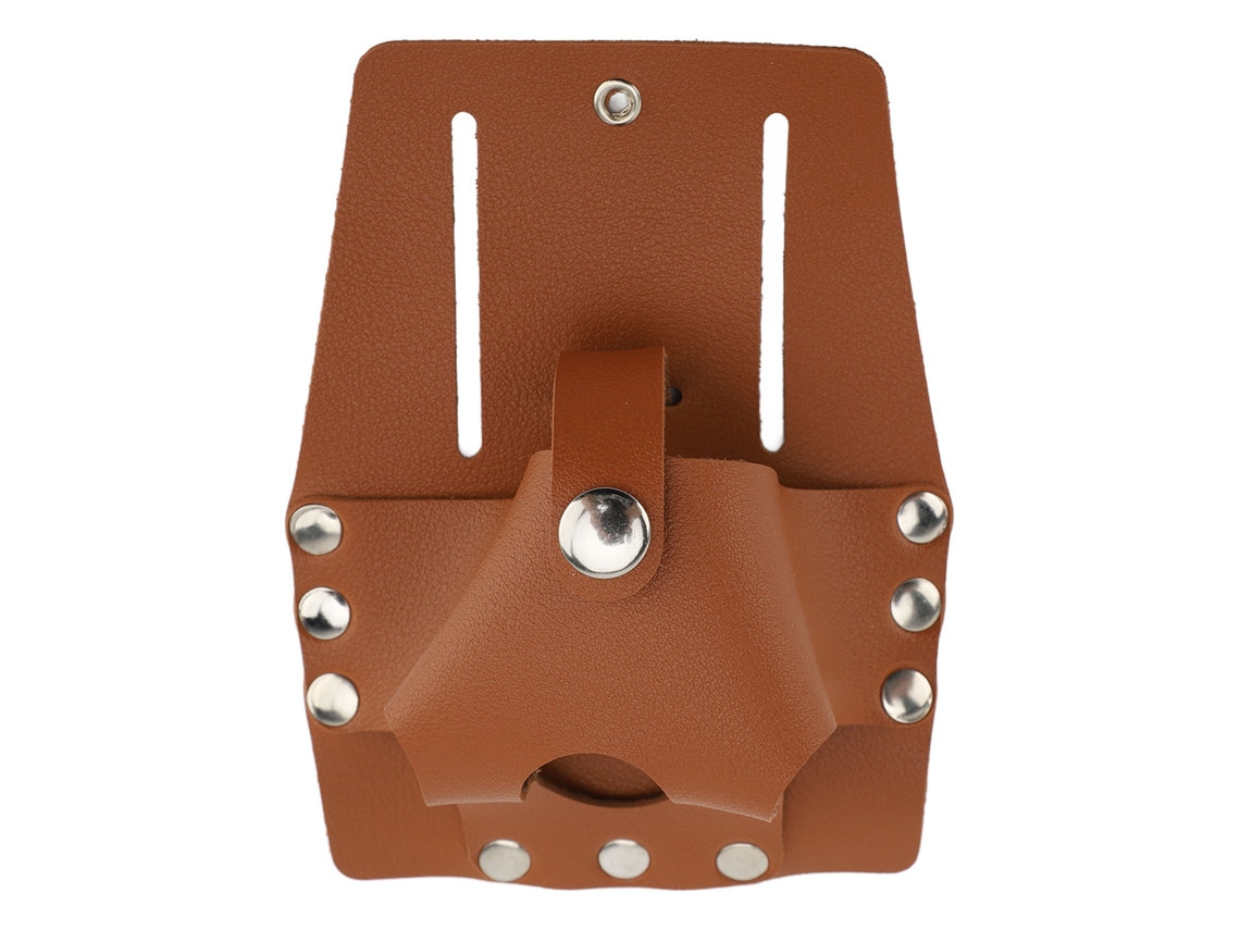 Suporte para Régua Métrica de Couro Pu Bolsa Multifuncional Porta Ferramentas Cinto Pouch