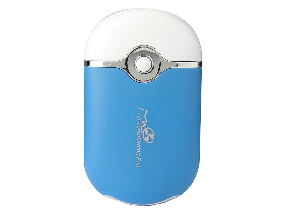 Ventilador Elétrico Portátil Mini Azul Para Secar Cílios Eoocoo