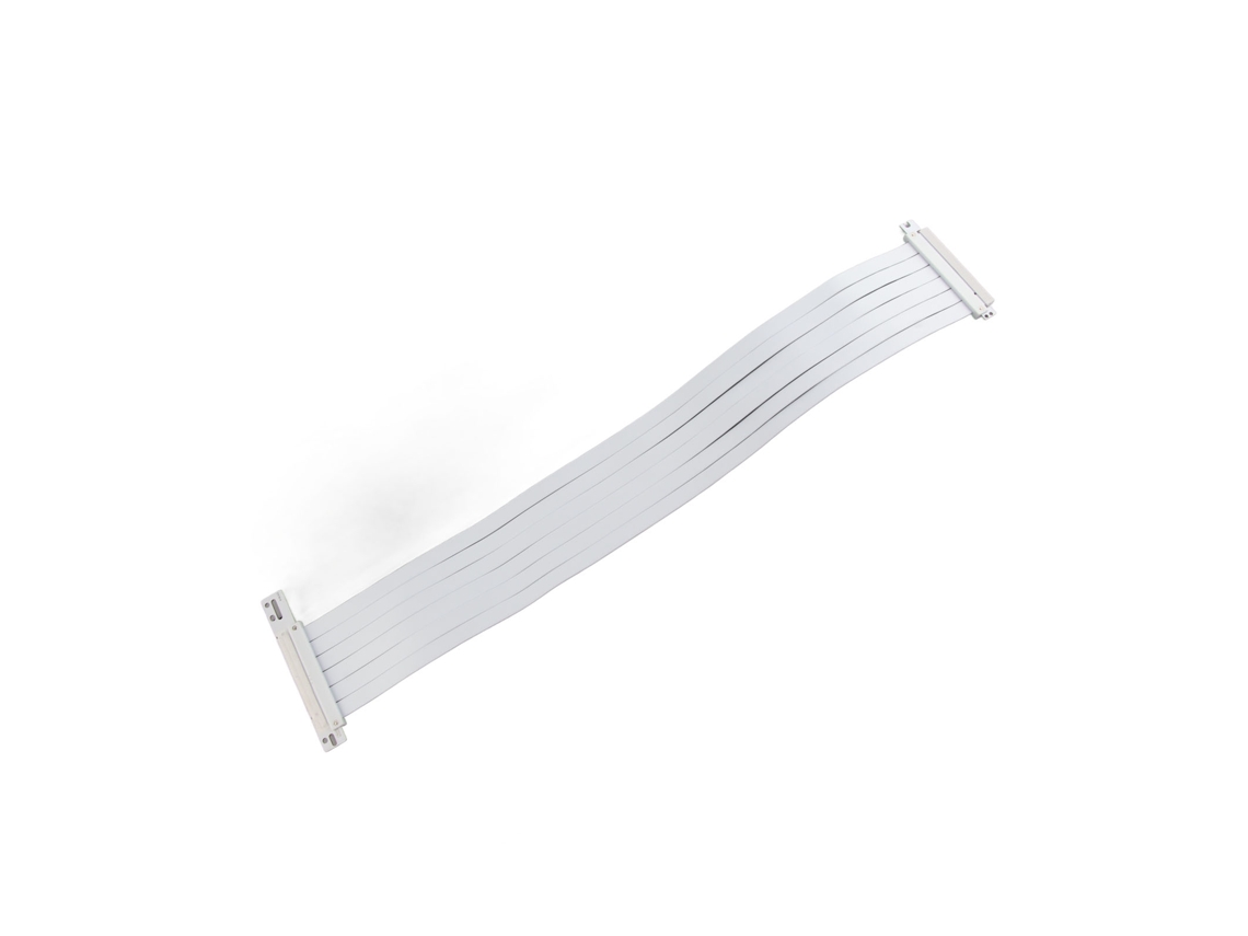 Cabo Riser Pcie 3.0 X16 Flexível de Alta Velocidade Extensor de Placa de Vídeo Branco 60cm
