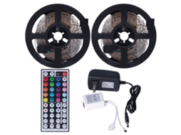 Faixa de Luz Rgb 600led 10m com Controle Remoto 44 Teclas para Decoração Interna, TV