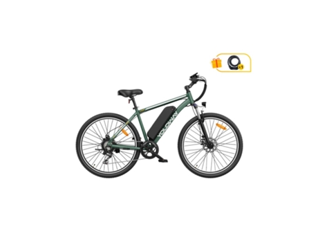Bicicleta Elétrica Yoloway M10 Motor 250w Bateria 36v12.5ah Rodas De 27.51.95 Polegadas Travões De Disco Dianteiro E Traseiro Verde