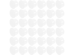 Tampões De Plástico Branco Para Furos Parafuso, 14mm, 100 Peças, Tampas Planas De Encaixe Para Painéis E Armários
