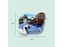 Ímãs De Geladeira (lago Dos Cisnes, Suíça), Lembrancinhas Artesanais De Viagem Pela Cidade