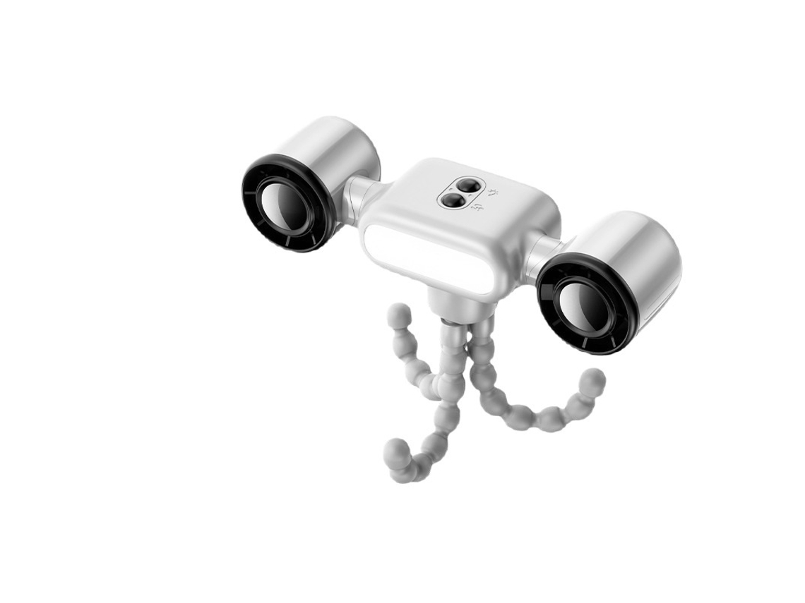 Clipe Dupla Cabeça 4000mah 3 Vel Led Branco P/ Viagens/camping