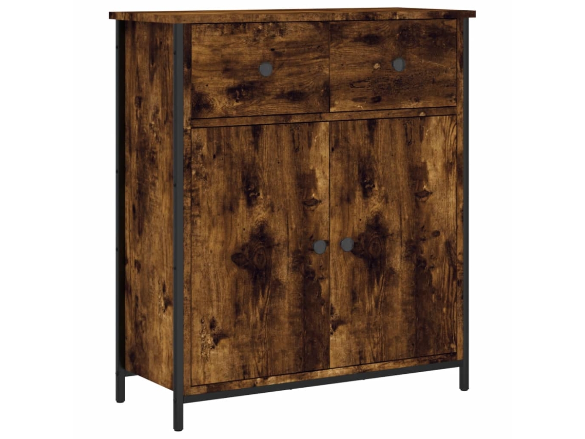 Aparador Derivados de Madeira Cor Carvalho Fumado MAISON EXCLUSIVE (70x30x80 cm)