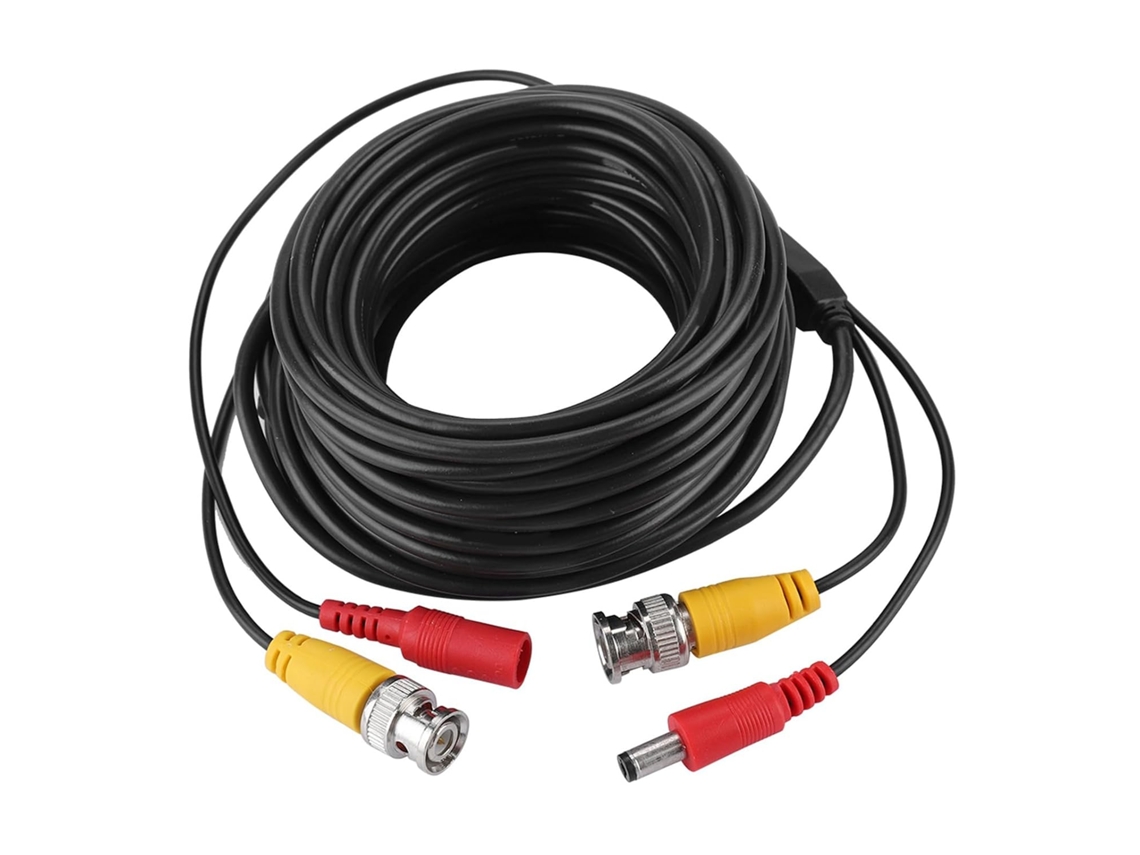 Cabo De Extensão Para Cftv Bnc + 2,1 Mm Dc