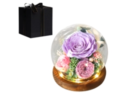 Flor Eterna Rosa para Mãe Professor Dia Das Mulheres Namorados
