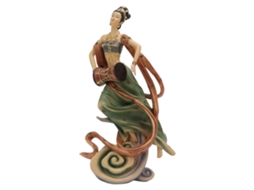 Estátua de Resina Estilo Chinês Beleza Antiga
