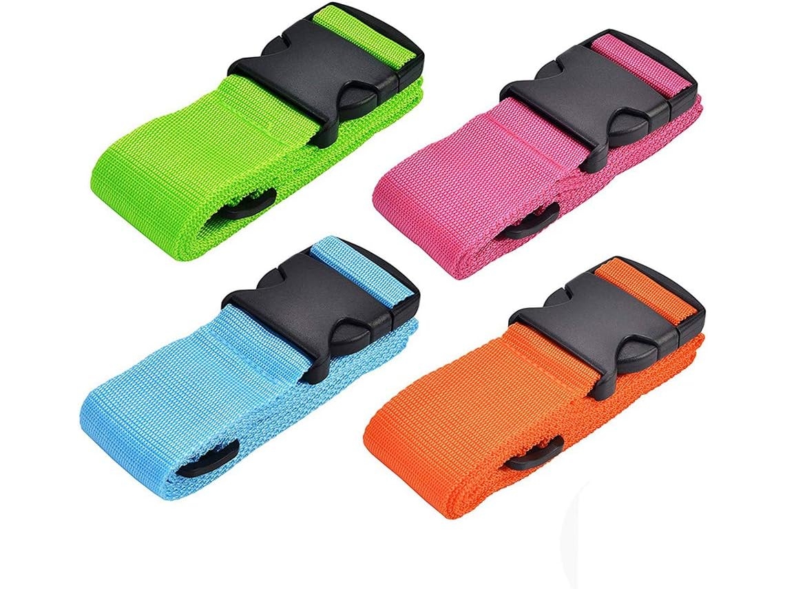 Conjunto De 4 Cintas Ajustáveis​​ Para Mala Viagem