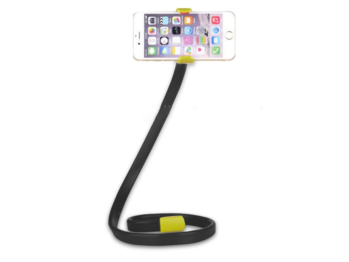 Suporte Universal Para Celular Com Braço Flexível - Amarelo