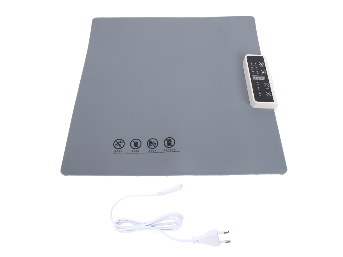 Bandeja elétrica aquecedora rolável silicone 5 níveis temp temporizador 1h/2h/4h 220v | S/MARCA