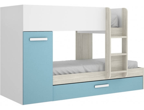 Conjunto de Quarto  Tom 03K4521765 (Branco, Azul - Contraplacado, Metal - 150x242 cm)