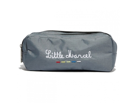 Estojo Duplo Pequeno Marcel 2 Compartimentos 8879/Cinza LITTLE MARCEL