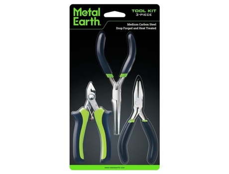 Conjunto De Ferramentas Fascinações Metal Earth Jogo De Pinças Aço Verde Fascinations