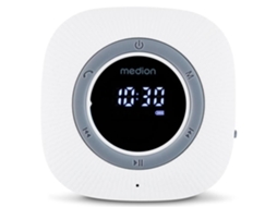 Rádio para Banheiro Medion Fm Bluetooth Ipx6 Ventosa De Fixação Branco