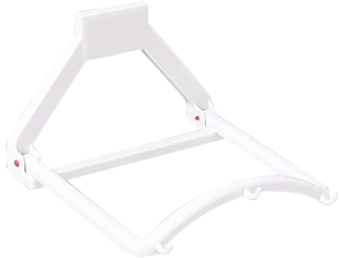 Suporte Para Lavatório Imikeya Com Organizador Dobrável Compacto, Três Ganchos E Design Em Plástico Branco Para Otimizar