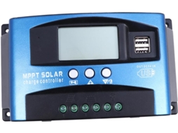 Controlador Solar Mppt 40a 12v/24v Em Plástico Azul