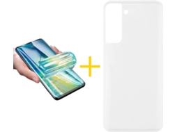 Capa + Película para Samsung Galaxy S21 5G ACCETEL Transparente Claro