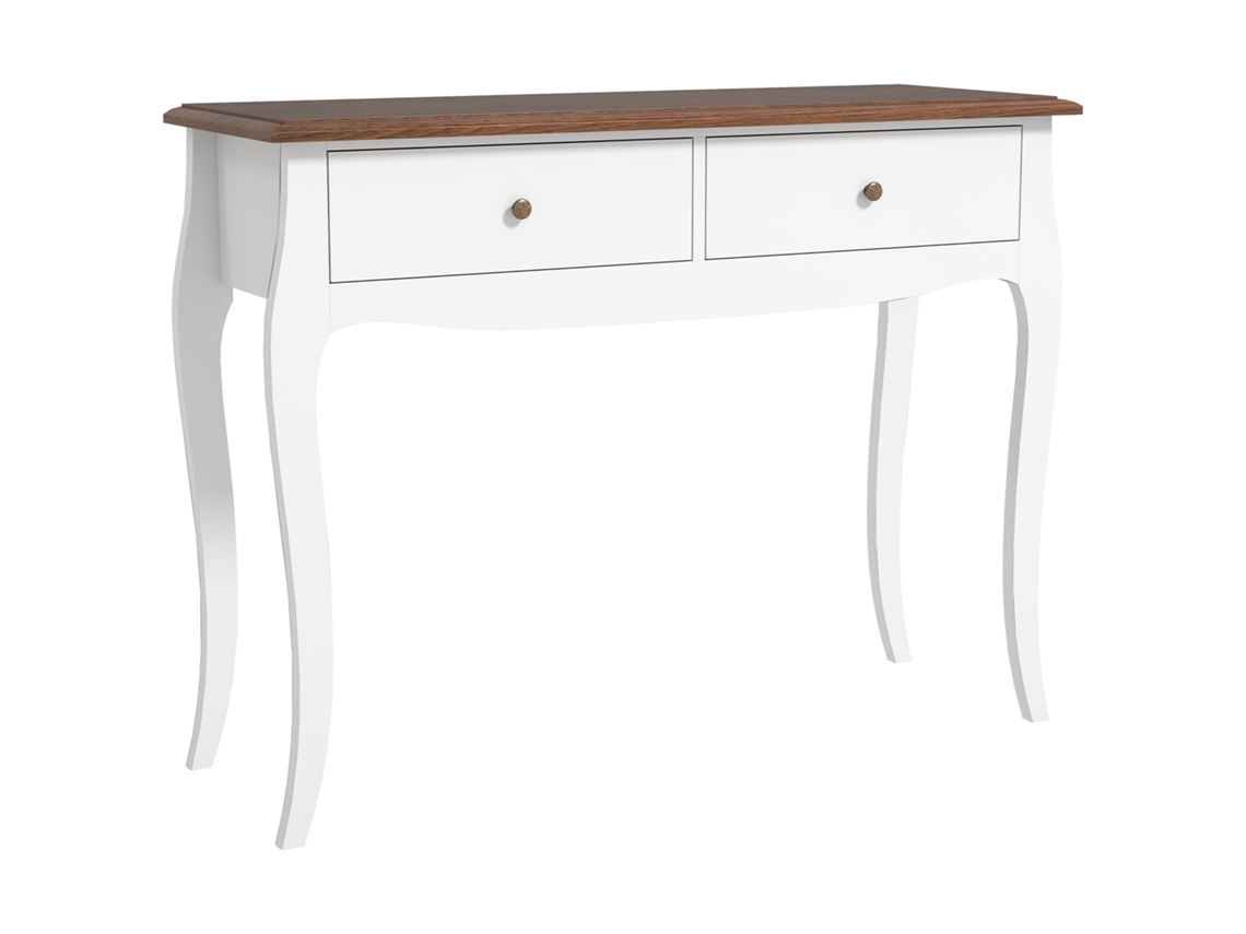 Mesa Consola Mdf e Melamina de Madeira Cor Branco 100x35x76,5 cm Homcom