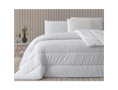Edredão Aloe Vera VIDAL HOME (220X220 cm - Poliéster - Branco)