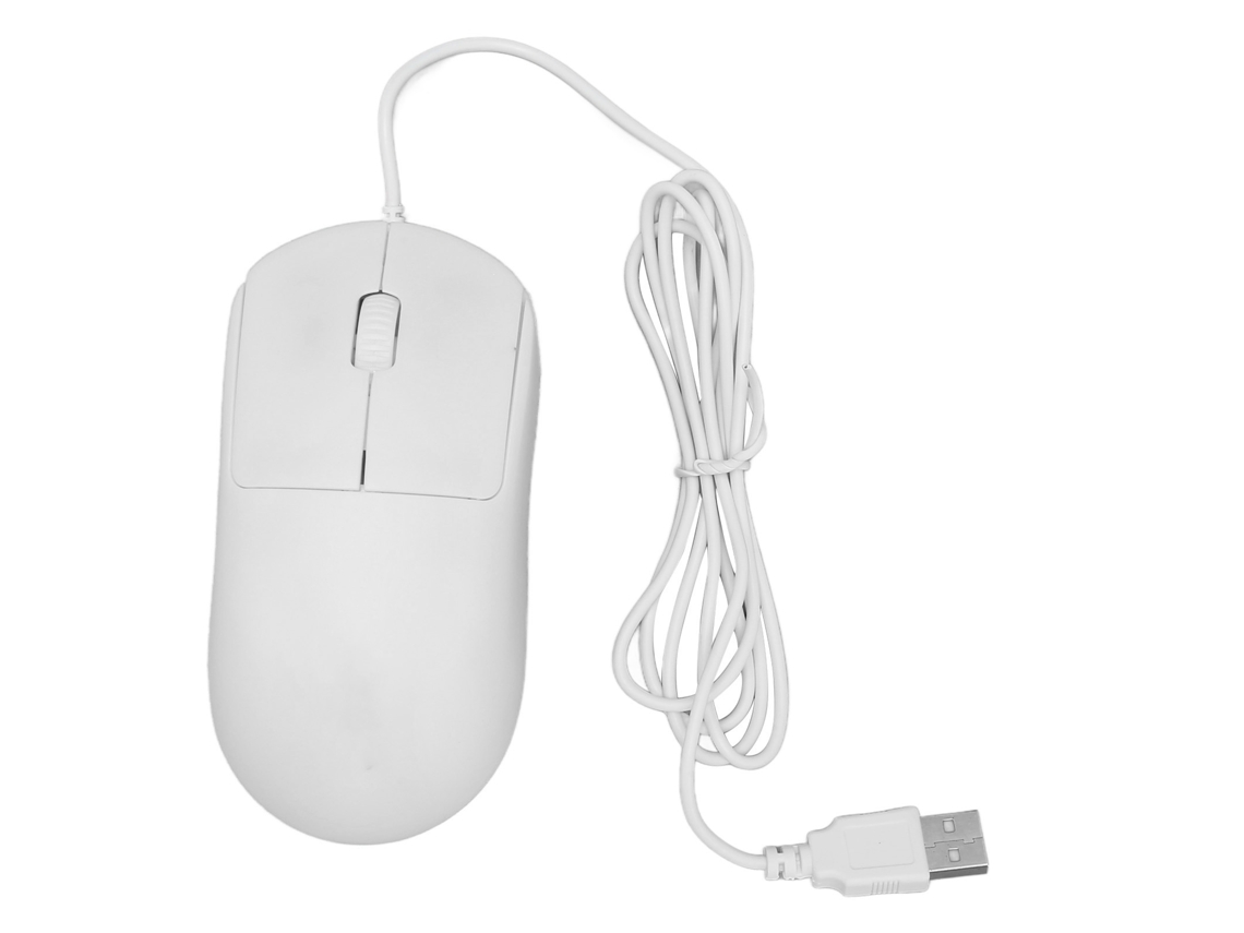 2026 mouse Óptico Usb com Fio 1200dpi Branco