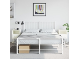Vidaxl Mesas De Cabeceira 2 Pcs 36x39x60,5 Cm Aço Branco