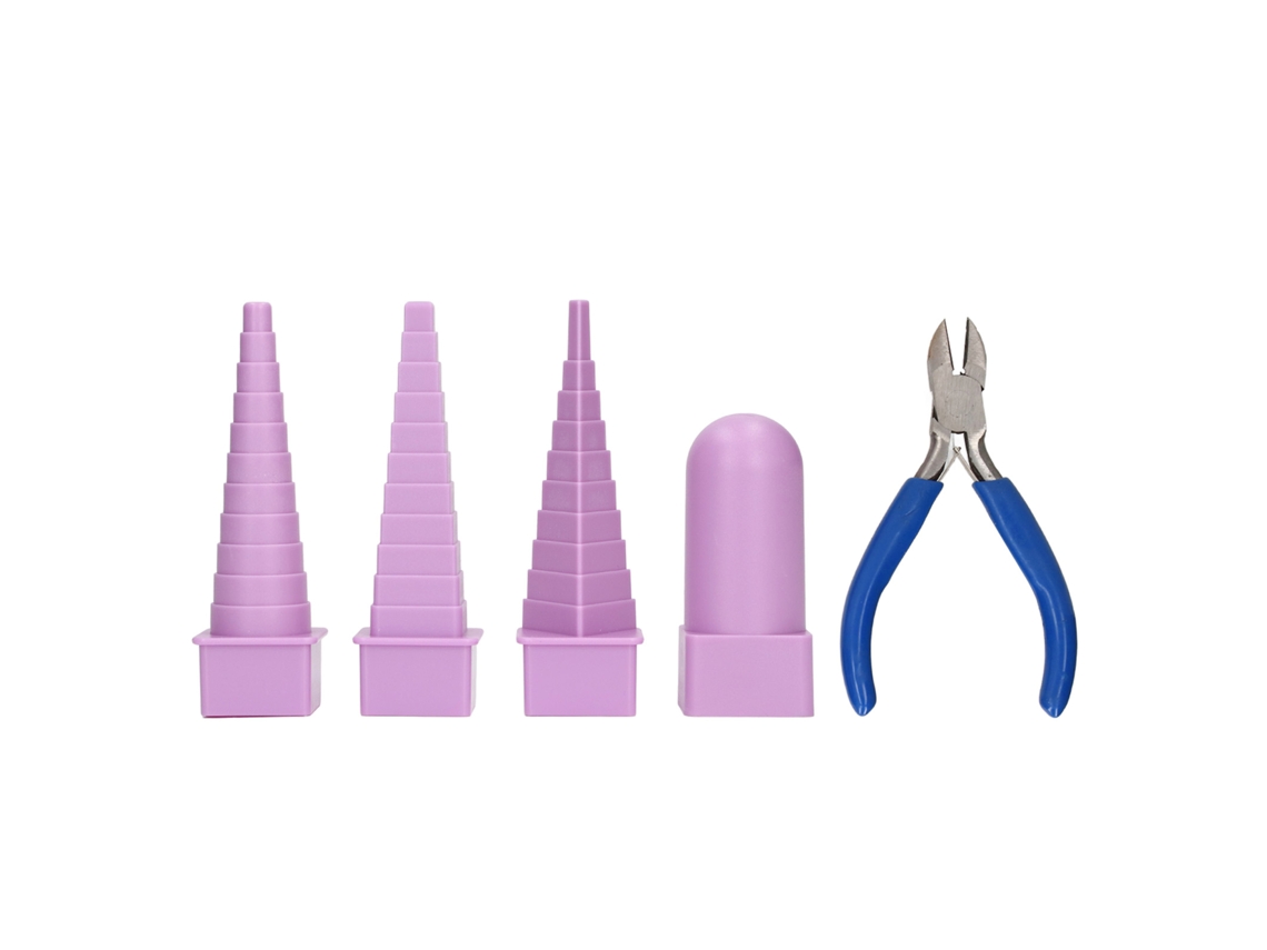 4 Peças De Mandriles De Joiaria Redondo Oval Triângulo Quadrado Ferramenta De Fabricação De Joias Com Alicates De 12,7 Cm
