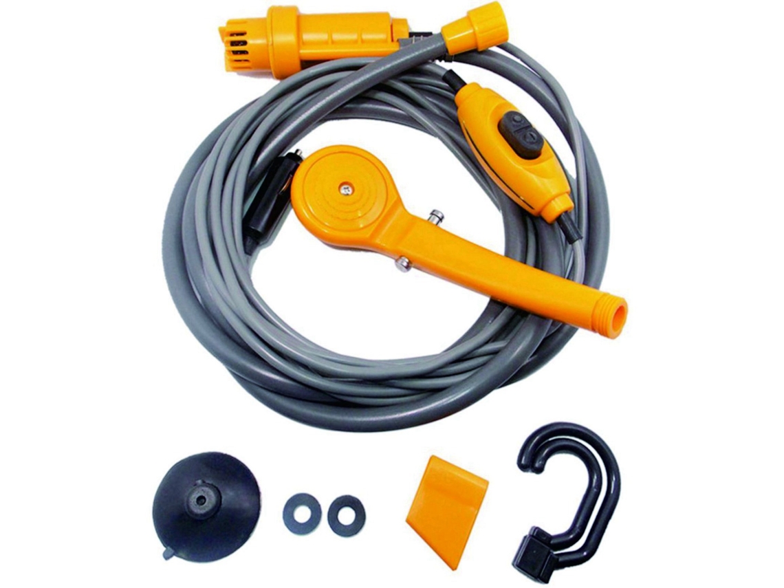 Chuveiro Portátil 12v Ajustável Amarelo Animais Camping