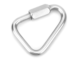 Carabina Triangular Aço Inox 8mm Montanhismo