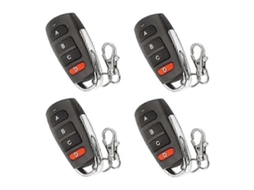 Conjunto De 4 Controles Remotos Universais Duplicadores Para Portas De Garagem, Incluindo Controle Remoto Para Portão, Chaveiro De Controle Remot