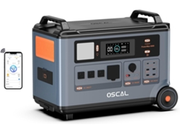 Gerador Solar Oscal Powermax 6000, Estação De Energia Com Bateria Lfp De 3600 Kwh, Expansível Até 57,6 Kwh, Para Emergências Residenciais.