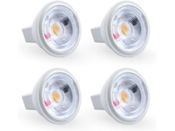 Rebe bombilla Led Mr11 Gu4 3w 6000k Branco Frio 12v Equivalente a 35w Halógena Não Regulável 4 Peças Classe Energética F