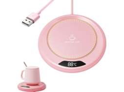 Aquecedor Xicaras 20w 3 Temperaturas, para Bebidas Alimentos Velas, Rosa ZYBLSSBB