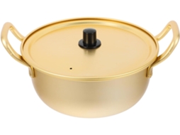 Coreana Para Ramen, Leve, Em Alumínio Amarelo, Com Alças Duplas E Tampa Inclusa Ideal Para Cozinhar Macarrão Gokoco