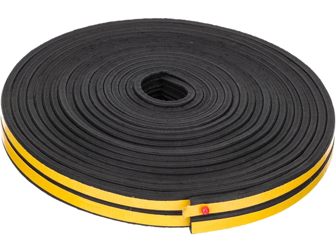 Fita De Vedação Autoadesiva Flexível Em Epdm Para Isolamento Acústico De Portas E Janelas, Tipo E, Para Portas De