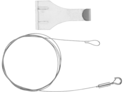 Conjunto de 1 moldura resistente em aço inoxidável para pendurar quadros, fotos e luminárias.