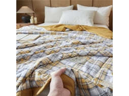 Colcha Acolchoada Fansu Capa de Cama Manta para Ar Condicionado Edredom Microfibra Conjunto Sofá Cobertor Toda