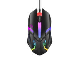 Rato YIZHOOD M3 Computador de mesa Laptop Colorful Glow RGB Office Game Cabo USB preto