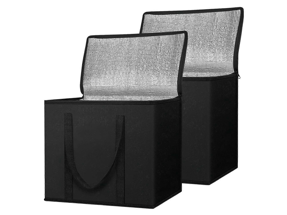 Conjunto de 2 Sacolas Térmicas Reutilizáveis ​​para Compras, Bolsa Térmica Dobrável para Supermercados, Bolsa Térmica Resistente GOKOCO