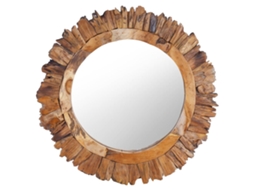 Mirror, Mirrors Vidaxl Marrom Teca (φ 60 Cm)