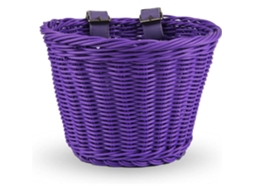 Cesta Infantil para Bicicletas de 12 a 16 Polegadas, Acessório para Bicicletas de Meninos e Meninas, Roxa. BRILVIBERA