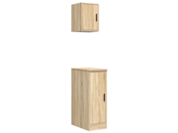 Garage Cabinet, Garage Cabinets Vidaxl Marrom Madeira Processada (30 X 51 X 85 Cm)