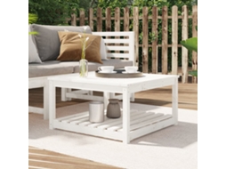 Vidaxl Mesa De Jardim 82,5x82,5x45 Cm Madeira De Pinho Maciça Branco