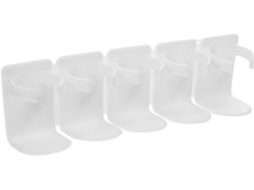 Organizador De Maquiagem Parede Tehaux, Prateleira Para Banheiro, Pp Branco, Sem Furos, Para Frascos De Banheiro