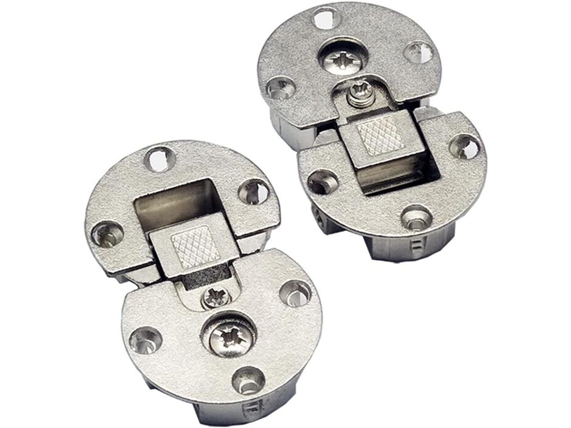 Conjunto De 2 Dobradiças Para Portas De Armários, Estantes E De Cozinha