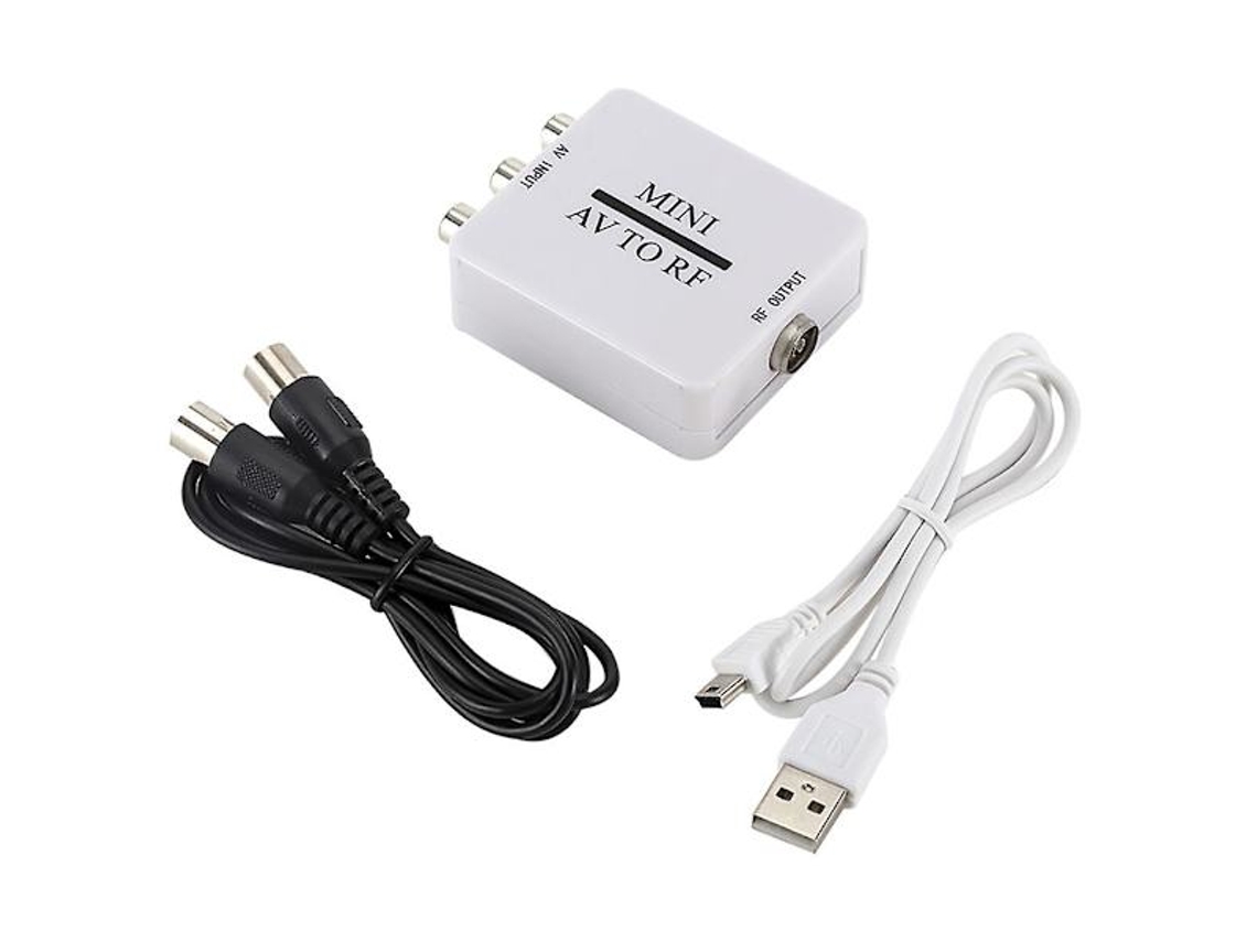 Conversor Av Para Rf Com Frequência De 67, 25 Mhz E 61, 25 Mhz Para Tv, Vhs E Dvd