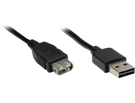 Cabo de Dados ALCASA (USB A - 3 m - Preto)