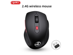 Mouse Sem Fio 2.4g Hxsj T67 6 Teclas Para Escritório E Jogos Com Velocidade Ajustável Luz Dourada