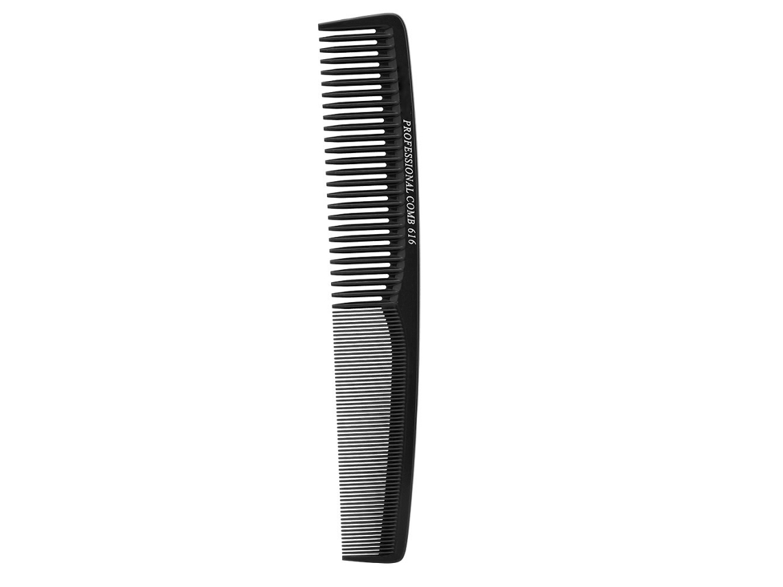 Pente de cabelo Classic Oil Slick 2026, pente de barbeiro, pente para aparar e estilizar (preto)
